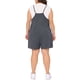 thumbnail image 3 of FAB CURVES Mono de Talla Grande para Mujeres 2025 Verano Casual Sin Mangas Tirantes Espagueti Pantalones Cortos Overalls Jumpsuit 2X Gris, 3 of 6