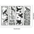 thumbnail image 6 of DIY Crow Bookmark Clear Stamps Branch Skeleton Bookmark Silicone Clear Stamp Seals Transparent Stamps for DIY Scrapbooking Cards Making Photo Album Journal DIY, 6 of 8