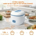 thumbnail image 3 of Mini Rice Cooker, Blue, 3 of 9