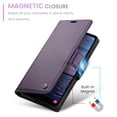 thumbnail image 4 of CaseMe Funda de Cuero para Samsung Galaxy S23 FE con Bloqueo RFID, para Samsung Galaxy S23 FE Funda para Mujer y Hombre, Tarjetero con Cierre Magnético, Funda Tipo Folio para Samsung Galaxy S23 FE, 4 of 11