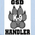 thumbnail image 2 of CafePress - GSD K9 Handler Infant Creeper - Baby Light Bodysuit, Size Newborn - 24 Months, 2 of 4