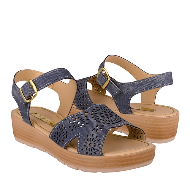 SANDALIAS DAMA STYLO 16918 SIMIPIEL AZUL Stylo 16918