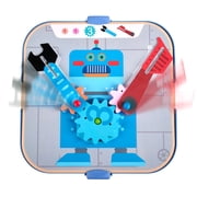 Hape: Cogworks Experimental Playset - Stem Engineering Toy, Changing Robot Boards, Moving Parts-Pins-Gears, Physics & Scientific Learning, Child Age 3+