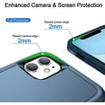 thumbnail image 4 of Entronix Funda Resistente Diseñada para iPhone 12, Cubierta Protectora a Prueba de Golpes de Triple Capa, Azul, 4 of 7