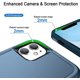 thumbnail image 4 of Entronix Funda Resistente Diseñada para iPhone 12, Cubierta Protectora a Prueba de Golpes de Triple Capa, Azul, 4 of 7