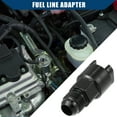 thumbnail image 3 of Unique Bargains 1pcs Fuel Adapter Top Fuel Line Connector for Car Durable Aluminum Alloy 6AN Male to 3/8" Black, 3 of 6