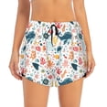 thumbnail image 2 of Goofa Sea Life 1 Printed Women 2 in 1 Running Shorts,Quick Dry Athletic Workout Shorts,High Waisted Athletic Shorts with Liner Pockets-X-Large, 2 of 9
