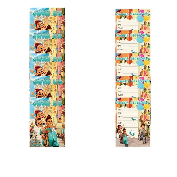 Luca Invitations Cards Stock Bulk Birthday Invite Fill-in Party Supplies Decorations for Boys Girls