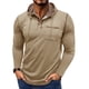 thumbnail image 1 of pstuiky Camisas de manga larga de invierno para hombre, Suéter informal de color liso para hombre, cárdigan con botones, bolsillo, mangas largas y capucha Tops casuales para hombres l, 1 of 7