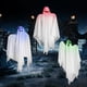 thumbnail image 3 of De Decoraciones De Fantasmas Colgantes De Halloween Que Brillan En La Oscuridad, Fantasma Volador, Decoración De Fiesta De Halloween Para Porche Delantero, Patio, Césped 3 Uds. Kearding HA038547-00, 3 of 6
