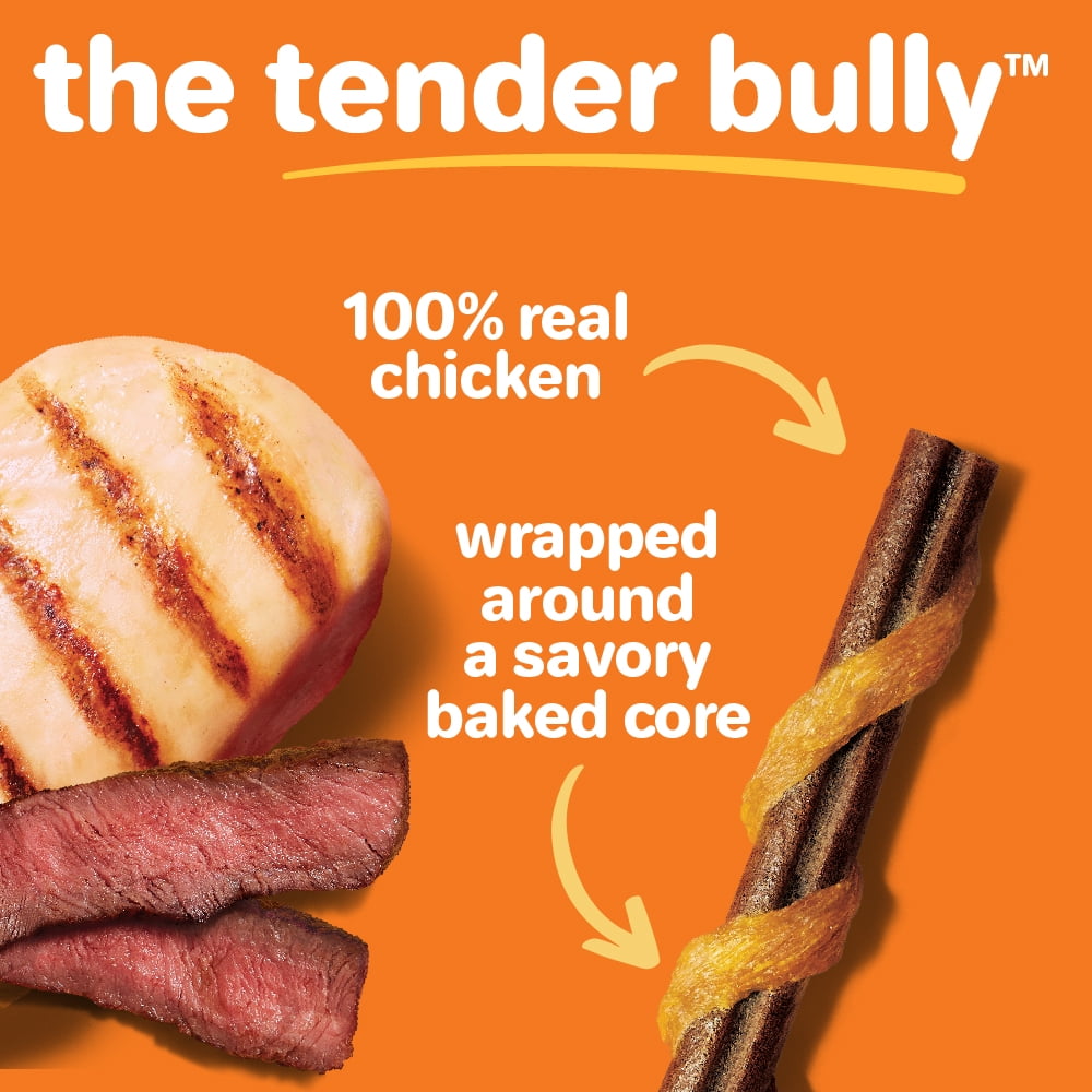 Hartz Oinkies Chickentastic Tender Bullies Dog Treats with Real Chicken, 9.5 oz (20 Count)