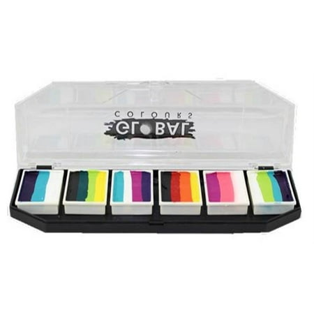 Global Body Art Face Paint - FunStroke Palette Rainbow (The Best Face Paint To Use)