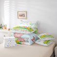 thumbnail image 6 of jejeloiu Cute Duck 7pcs Bedding Comforter Set,Colorful Flower Floral Queen Bedding Sets,Western Rustic Farmhouse Cabin Queen Sheet Sets For Girls Boys,Breathable Home Decor Reversible, 6 of 8