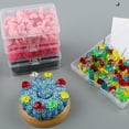thumbnail image 6 of Milue 100Pcs Heart Pushpins with Box, Plastic Push Pins Colorful Map Pins for Office, 6 of 21