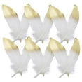 thumbnail image 2 of 3x12 Piezas De Plumas De Naturales, Accesorios Para Manualidades, 15-20cm, Blanco Y Dorado 3 piezas Sunnimix Recorte de costura, 2 of 8
