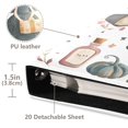 thumbnail image 3 of FORMRS 3 Ring Photo Album 4"x6" Self Adhesive Large Capacity PU Leather Cover, Watercolor Halloween Girl, 3 of 7