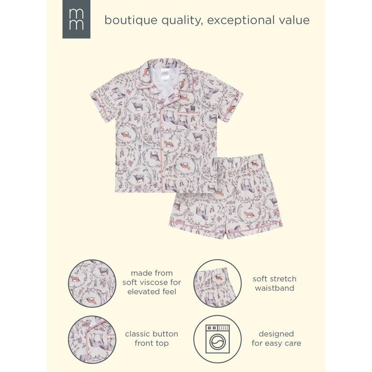 Modern Moments Gender Neutral Button Pajama Shorts Set photo 8