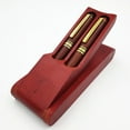 thumbnail image 4 of Jiandong Pen Case Wooden Pen Box Set with Fountain Pens & Stand - Stationery Gift(6.22X2.2X0.91Inch), 4 of 10