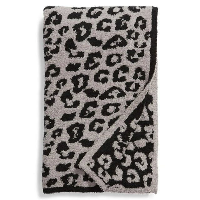 Wild Leopard Throw Soft Blanket Comfy Cozy Warm Fluffy Fall Winter for Chair Bed Sofa Couch Travel Gift