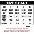 thumbnail image 7 of SEASUM Women's High Waist Butt Lift Workout Shorts Tie Dyed Tummy Control Textured Yoga Sports Shorts Black+Yellow XL, 7 of 7