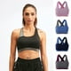 thumbnail image 5 of Sujetador deportivo para mujer acolchado elástico de secado rápido transpirable espalda cruzada empalmado, 5 of 8