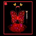 thumbnail image 4 of Girls Tracksuit Glowing Fairy for With Light Up Wand and Floral Four Piece Dress Up Play, 4 of 5