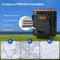 thumbnail image 5 of 72 Can Rolling Cooler Bag With Wheels & Handle  Collapsible Insulated Ice Chest For Beach Camping Tailgating - Portable Travel Soft On Collapses Easy Storage, 5 of 9