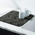 thumbnail image 4 of Coffee Bar Mat Rubber Dish Drying Mat For Kitchen Counter Coffee Mat for Home Bar Gift Kitchen Mat Coffee Bar Accessories Decorative Coffee Shop Chocolate Dish Drying Pad 16"X 18", 4 of 6