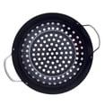 thumbnail image 1 of MERRYHAPY Nonstick Grilling Pan Meat Net Barbecue Plate Black Heat Distribution 1Pcs, 1 of 7