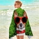 thumbnail image 4 of Toalla de playa para perro - Toalla de arena de microfibra absorbente y grande de secado rápido de 30x60 pulgadas, ligera y suave, lavable a máquina, multicolor, 4 of 9