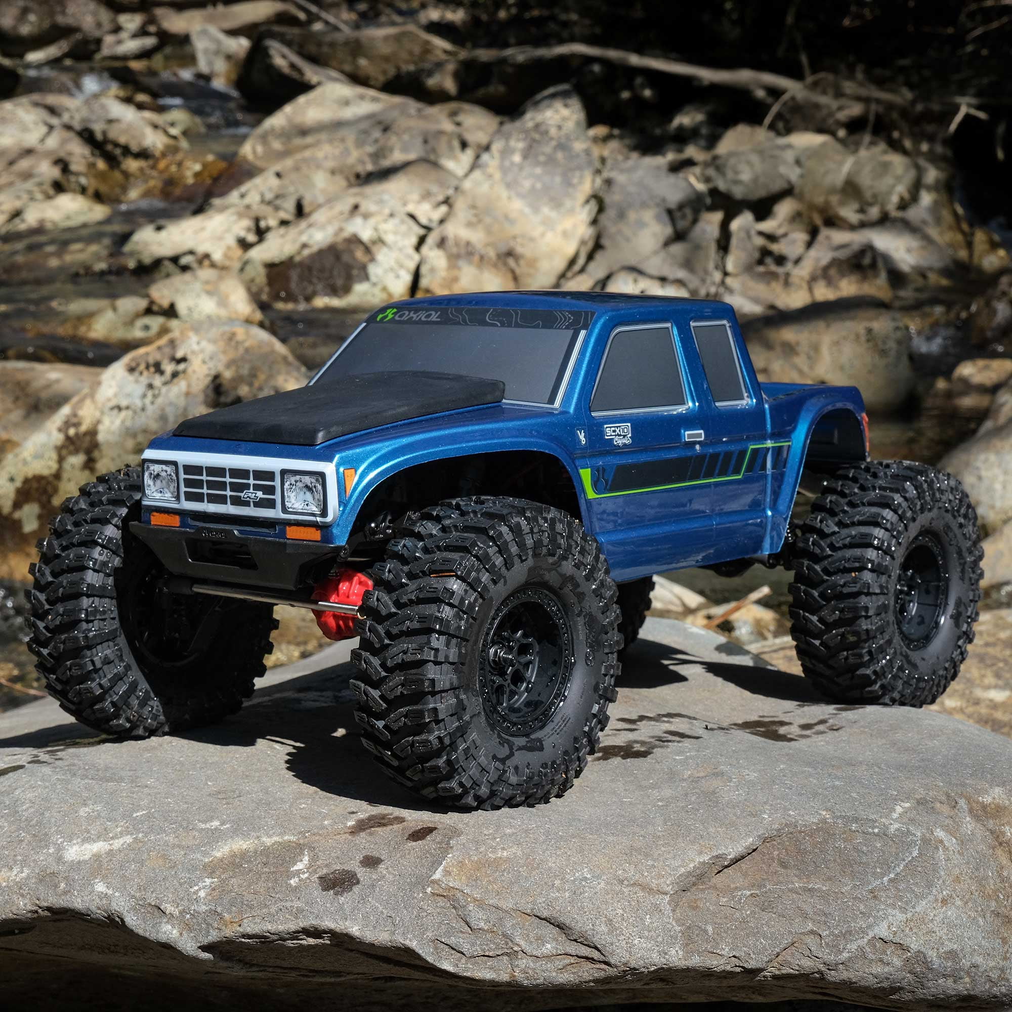 Axial 1/10 SCX10 III Coyote 4X4 RTR Brushed Rock Crawler Blue AXI-2036T2