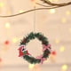 thumbnail image 1 of Christmas Mini Wreath Canes Artificial Pines Needle Snowman Elks Pines Cones Decoration Pendant Holiday Ornaments, 1 of 6