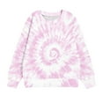 thumbnail image 5 of BLVB Girls Casual Tie Dye Crewneck Long Sleeve Sweatshirts Loose Fashion Pullover Tops for Toddler Kids, 5 of 5