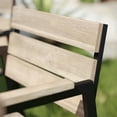 thumbnail image 3 of SEI Furniture Standlake 2-PC Slatted Outdoor Chairs Set in Natural/Black, 3 of 5