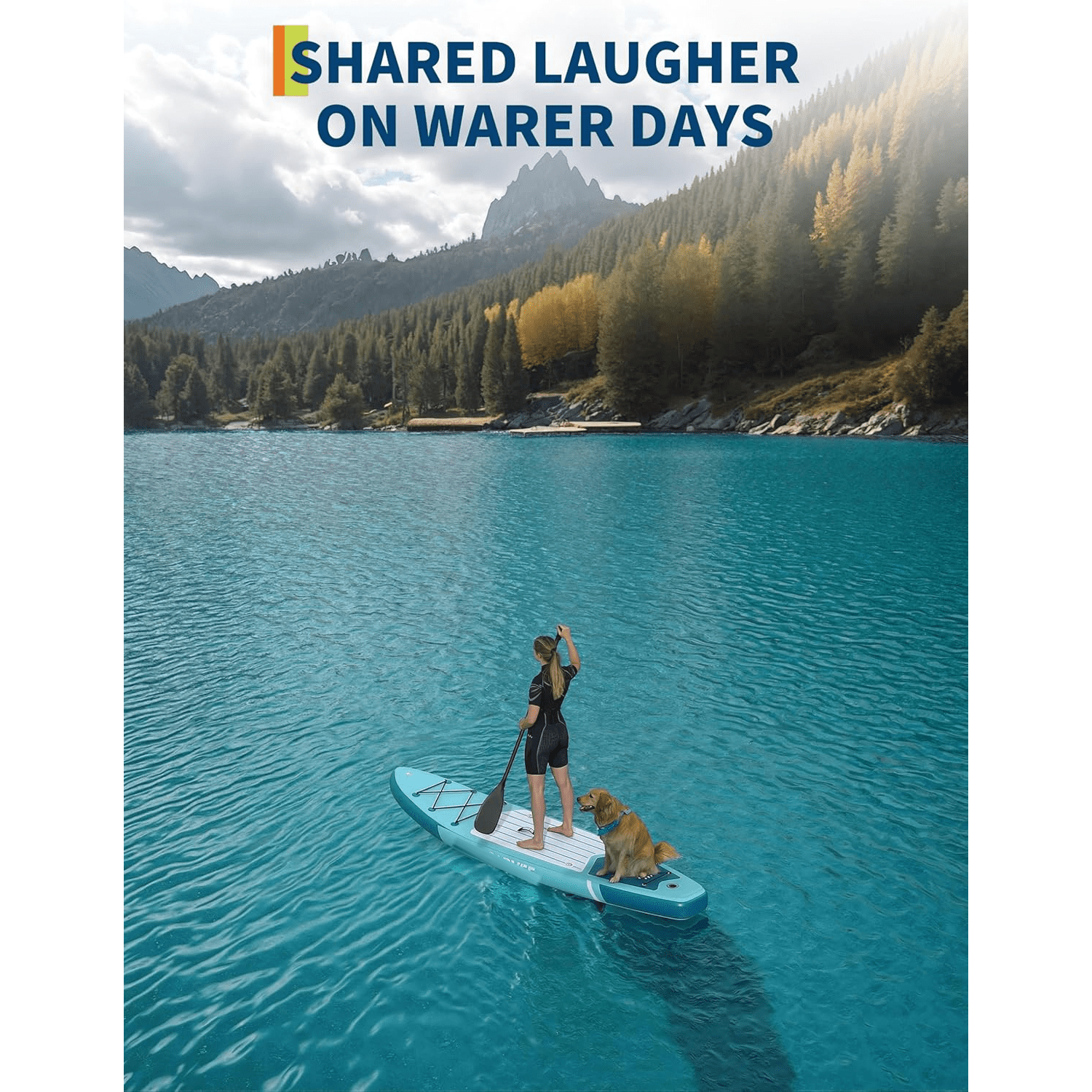 10.6ft/11ft Inflatable Stand Up Paddle Board  with Premium Accessories & Nylon Backpack Adjustable Paddle Hand Pump 3xFin Leash
