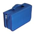 thumbnail image 4 of Mercerized Cloth 128 Pieces CD Storage Pouch Large Capacity Handheld CD Bag Fashion CD Supplies (Blue), 4 of 8