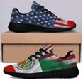 thumbnail image 3 of Mexican American flag Shoes Sneakers Black Size 11, 3 of 7