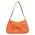 thumbnail image 2 of Bolso de axila para mujer, bolso de mano con nudo de lazo, bolso de mano elegante, bolso de compras (naranja) Tmvgtek Para Estrenar, 2 of 9