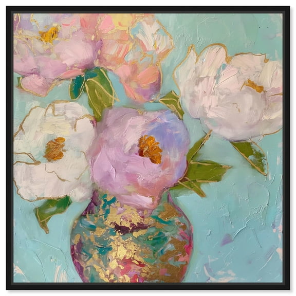 Roots of Life Canvas Glam Art by Art Remedy, Black Frame, 12" x 12"