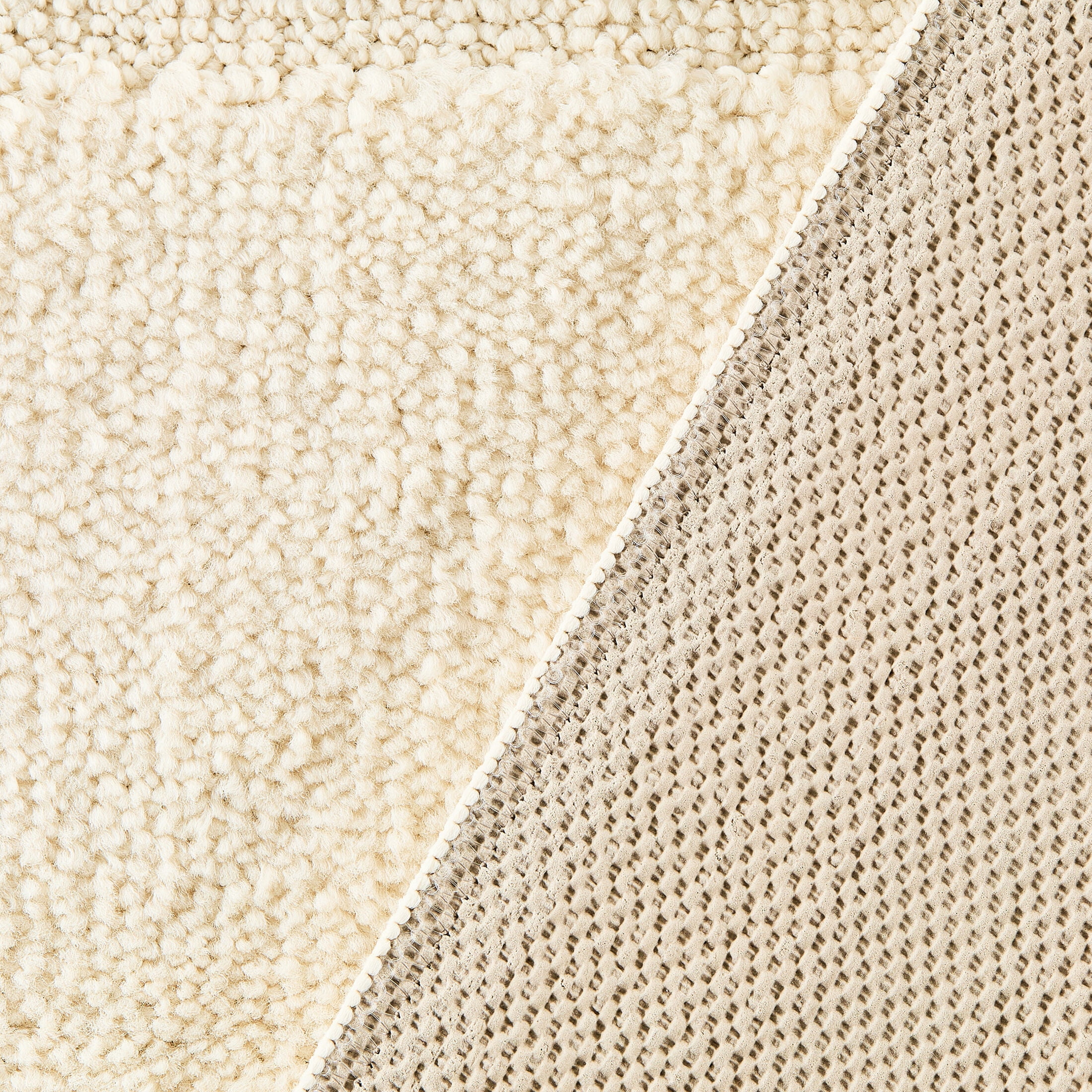Mainstays Grid Runner Rug, Beige, 2 ft 6 in x 7 ft