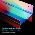 thumbnail image 7 of 15" Acrylic Floating Shelves Wall Mounted, Upsimples Iridescent Nail Polish Holder, Set of 4, 7 of 7