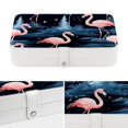 thumbnail image 4 of Flamingo Elegant PU Leather Jewelry Box with Removable Compartment, Portable Earring Organizer, Necklace Organizer, and Decorative Box, 4 of 6