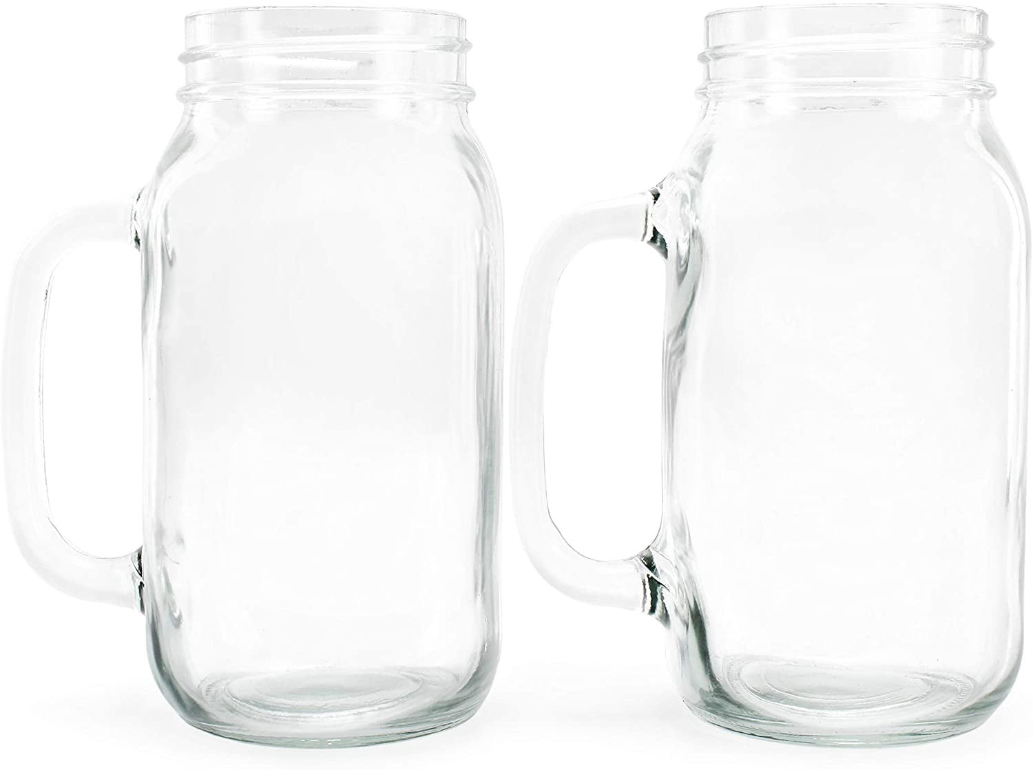 Mason Jar Mug Classic Clear Handle Cup Drinking Mugs Cups Glasses Jars NEW  16oz