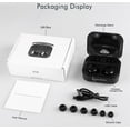 thumbnail image 2 of Wearable4U Black Wireless Ear Buds Bluetooth EarBuds with Charging Case Power Bank 1500 mAh Case, 2 of 9