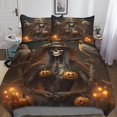 thumbnail image 1 of Halloween Witch Bedding Set 3 Piece AI Animation Printed Microfibre Zip Duvet Cover, 1 of 5