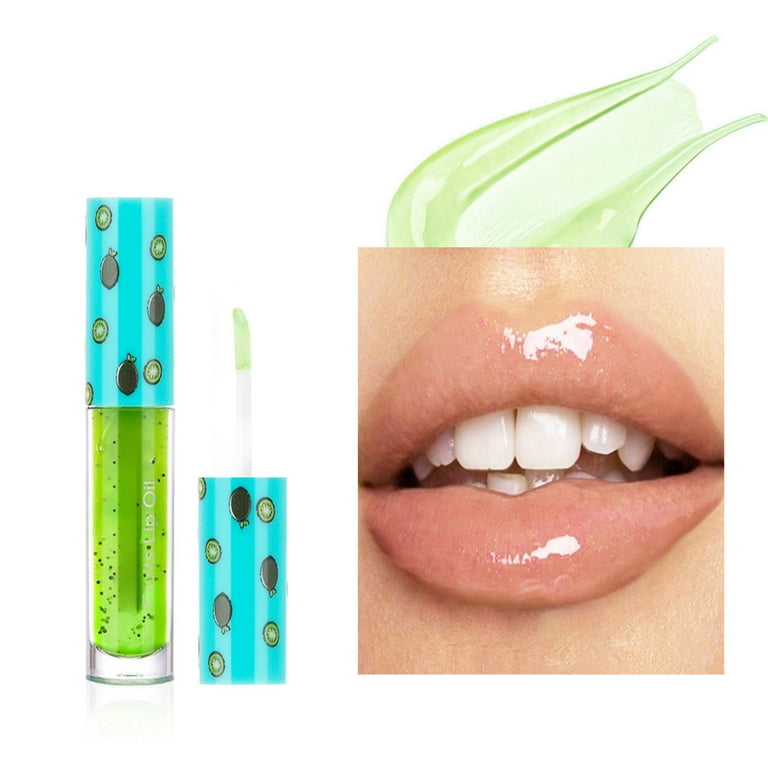 HIBRO Vegan Lip Gloss Flavoring Glitter Lip Topper Fruit Series