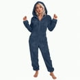 thumbnail image 5 of Towmus Women Onesies Fluffy Fleece Jumpsuits Sleepwear Plus Size Hooded Sets Pajamas Adult Winter Warm Pajamas Homewear Christmas with Pockets, 5 of 8