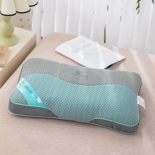 Almohada RXIRUCGD de cáscara de trigo sarraceno de algodón orgánico con tecnología natural para un sueño fresco y soporte cervical para quienes duermen boca arriba y de lado (almohada dura).