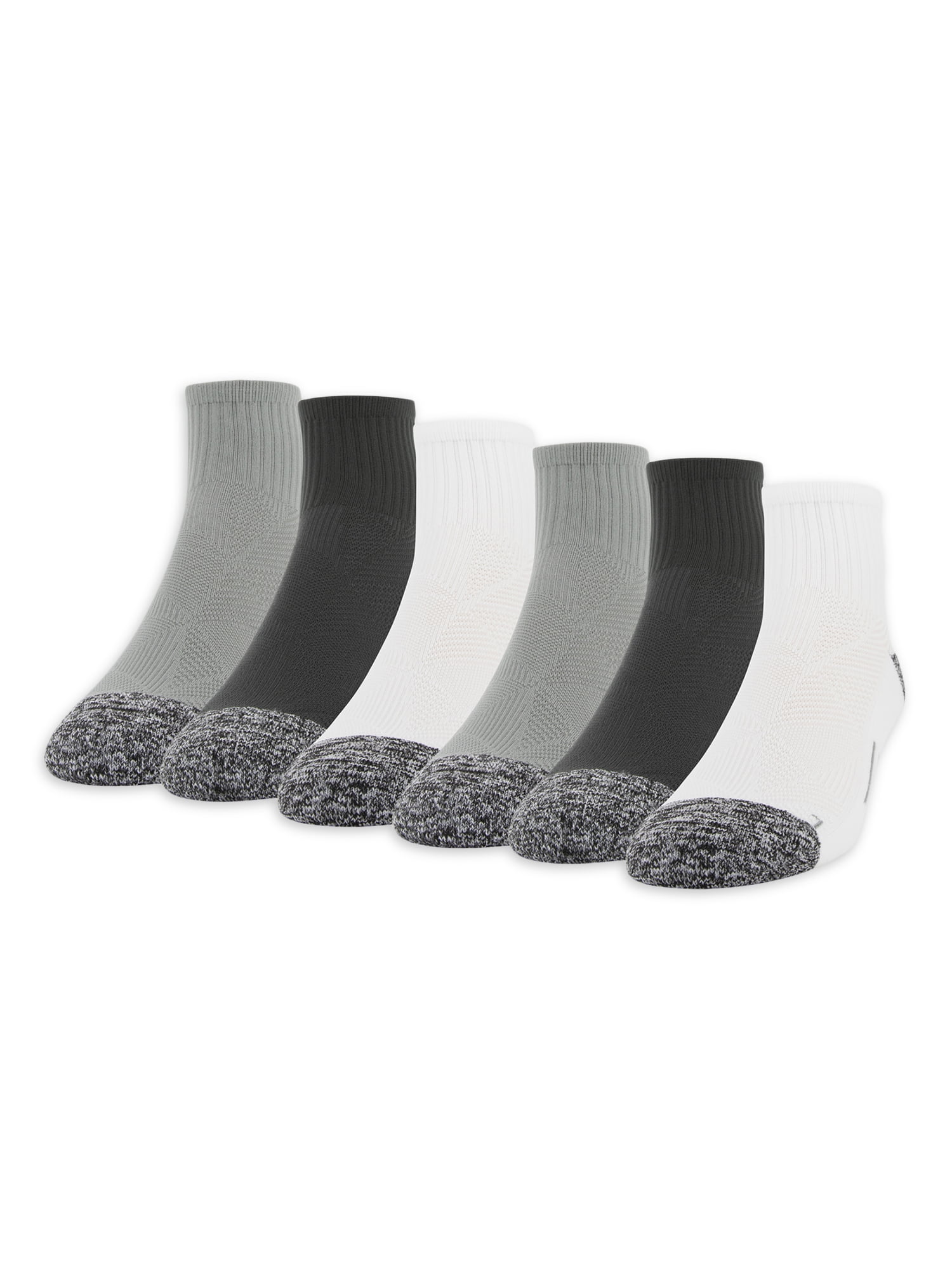 Athletic Works Men's XS Cushion Sole Ankle, 6-Pack