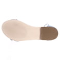 thumbnail image 6 of Womens Steve Madden Sweetyy Ankle Tie Fringe Flat Sandals - Light Blue, 6 of 7